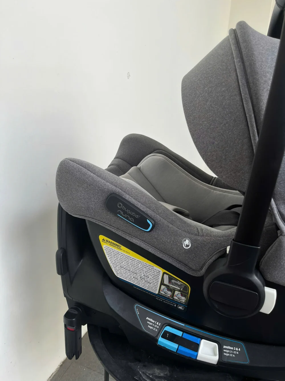 Nôi carseat Bugaboo Turtle Air by Nuna kèm base isofix (màu xám) - Ảnh 4