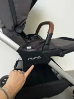 Xe đẩy Nuna triv màu xám đậm khung xám (kèm phụ kiện: màn chắn muỗi, móc treo đồ) - Ảnh 2