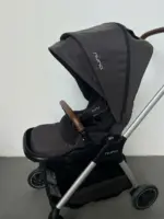 Xe đẩy Nuna triv màu xám đậm khung xám (kèm phụ kiện: màn chắn muỗi, móc treo đồ) - Ảnh 6