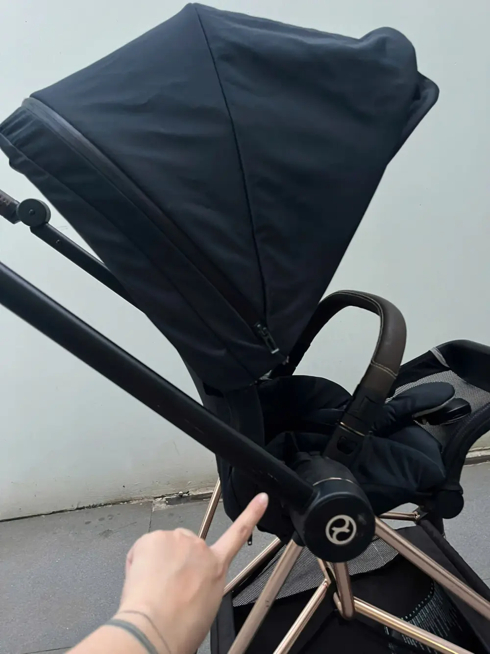 Xe đẩy Cybex mios 2 màu đen khung rose gold 0-4 tuổi tối đa 22kg - Ảnh 17