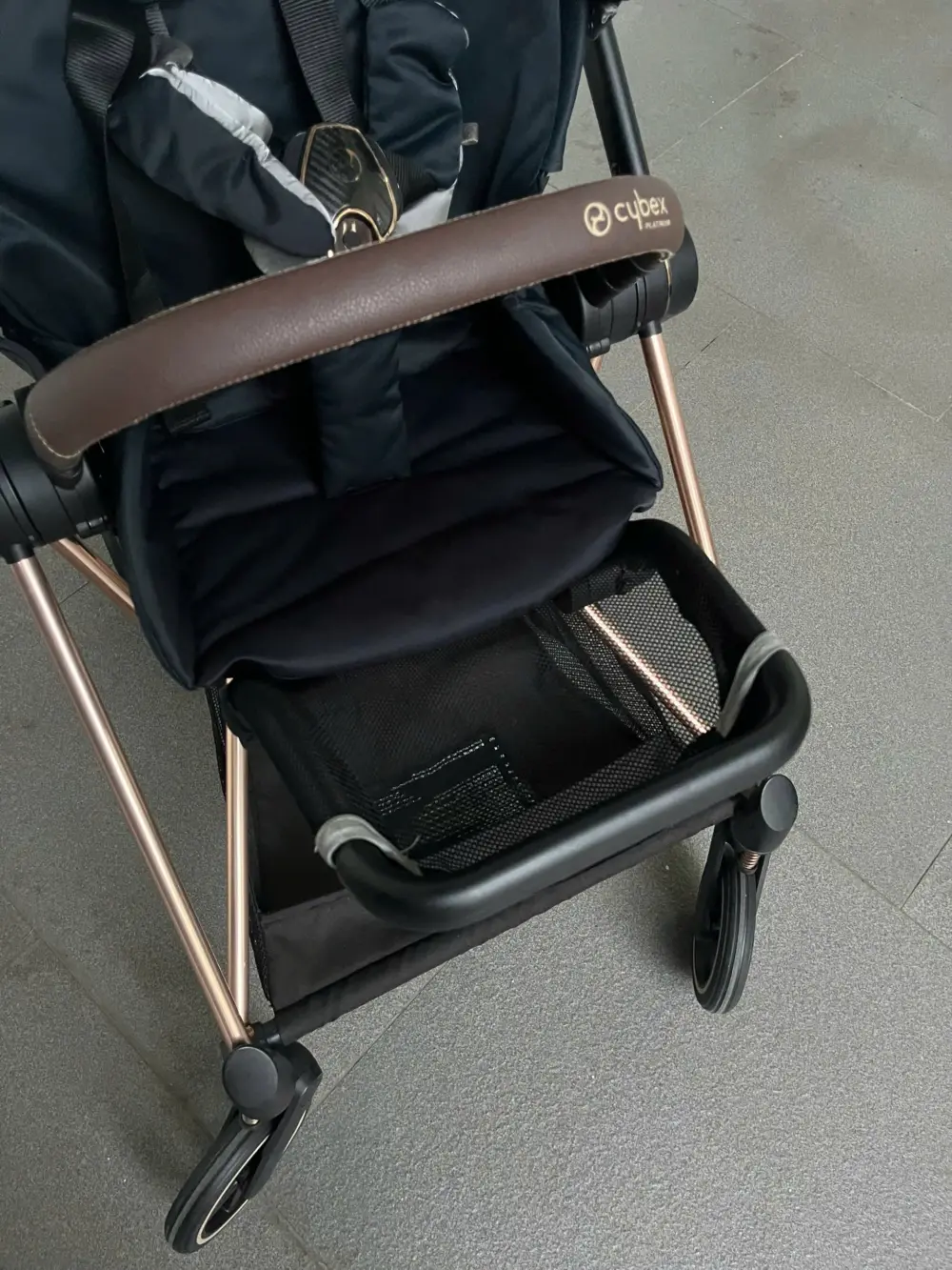Xe đẩy Cybex mios 2 màu đen khung rose gold (2) 0-4 tuổi tối đa 22kg - Ảnh 6