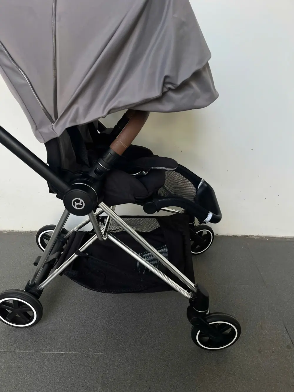Xe đẩy Cybex mios 2 màu xám be khung bạc 0-4 tuổi tối đa 22kg - Ảnh 12