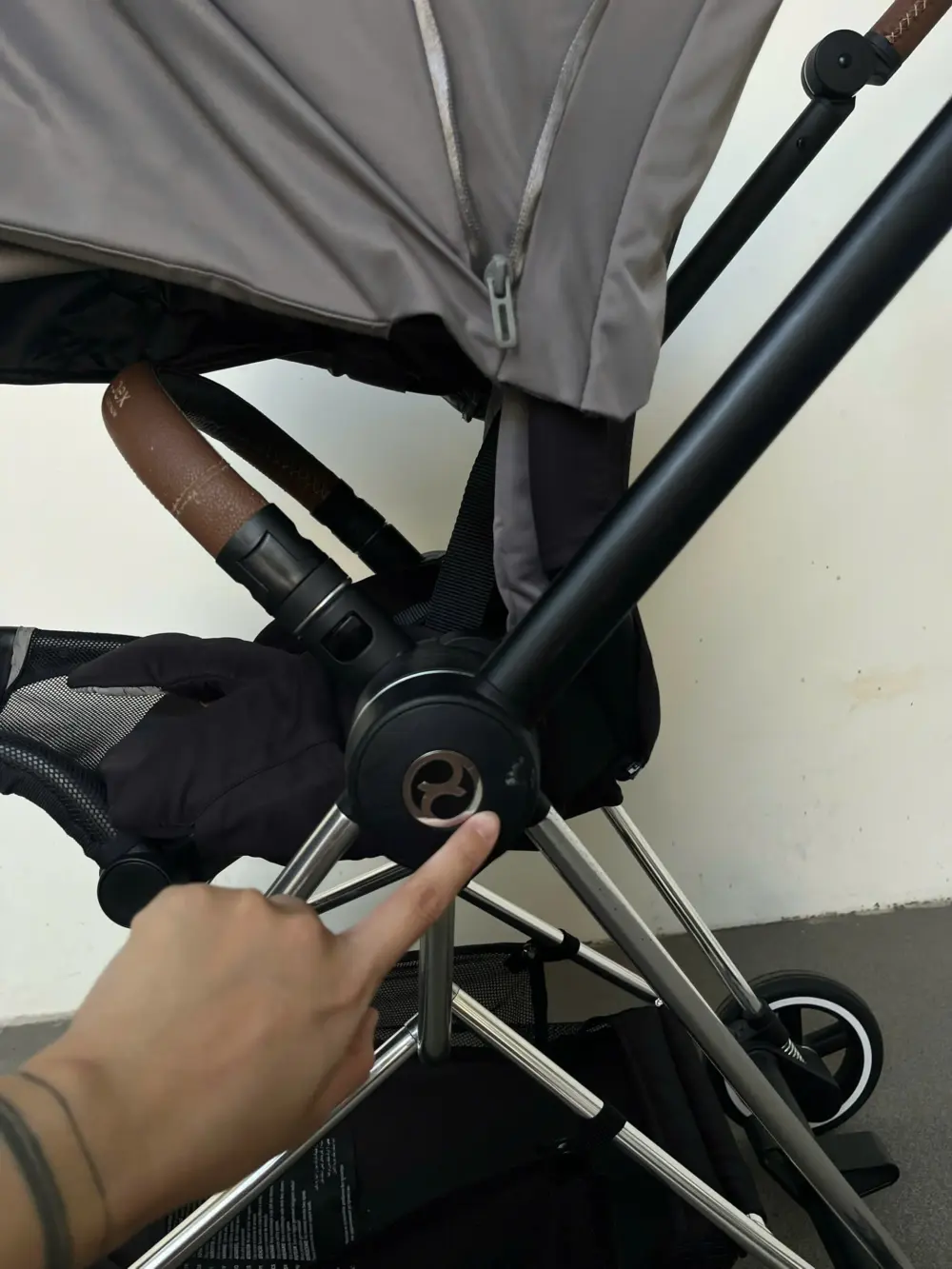 Xe đẩy Cybex mios 2 màu xám be khung bạc 0-4 tuổi tối đa 22kg - Ảnh 20