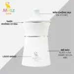 Máy hâm sữa di động không dây Moaz Bébé MB-041 màu trắng (còn box) - Ảnh 9
