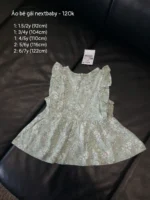 Áo xoè cánh tiên Next baby hoạ tiết hoa màu xanh ( size 18/24m, 3/4y, 4/5y, 5/6y, 6/7y)