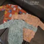 Set 3 bộ Bodysuit dài tay Next baby họa tiêt con gấu ( 12/18m, 1.5/2y )