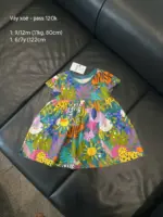 Váy xòe họa tiết rừng nhiệt đới Next baby màu tropical (size 9/12m , 6/7y)