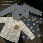 Set 3 bộ quần áo dài tay Next baby họa tiết con gấu ( size 12/18m )