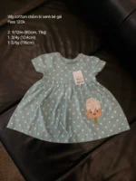 Váy xòe họa tiết chấm bi Next baby màu xanh ngọc ( Size 9/12m, 3/4y, 5/6y)