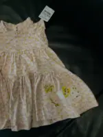 Váy xòe nhiều tầng họa tiết hoa nhí Next baby màu hồng ( Size 9/12m) - Ảnh 5