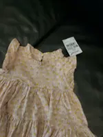 Váy xòe nhiều tầng họa tiết hoa nhí Next baby màu hồng ( Size 9/12m) - Ảnh 3