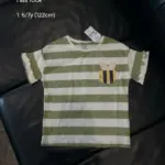 Áo tay bèo họa tiết kẻ sọc đom đóm Next baby màu xanh ( Size 6/7y)