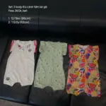 Set 3 body đùi tay bèo họa tiết trái cây Next baby 3 màu ( Size 12/18m, 1.5/2y )