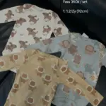 Set 3 bộ body dài tay họa tiết sư tử Next baby 3 màu ( Size 1.5/2y)