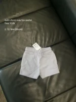 Quần đùi nỉ Next babay màu tím pastel ( size 12/18m )