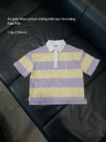 Áo polo thun kẻ sọc Next baby màu vàng, tím (Size 6y)