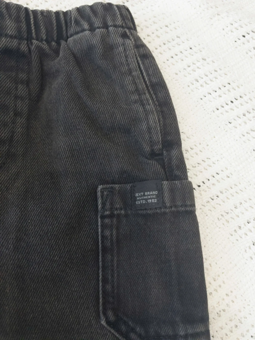 Quần short jean Next babay màu xám đậm ( size 9/12m ) - Ảnh 4
