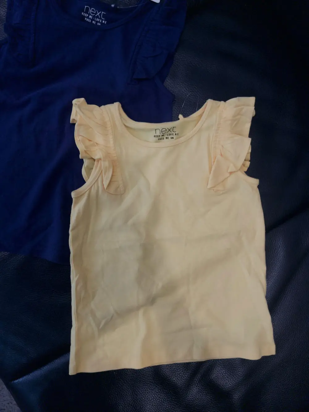 Set 2 áo cánh tiên Next baby màu vàng, xanh navy (Size 5/6y ) - Ảnh 3