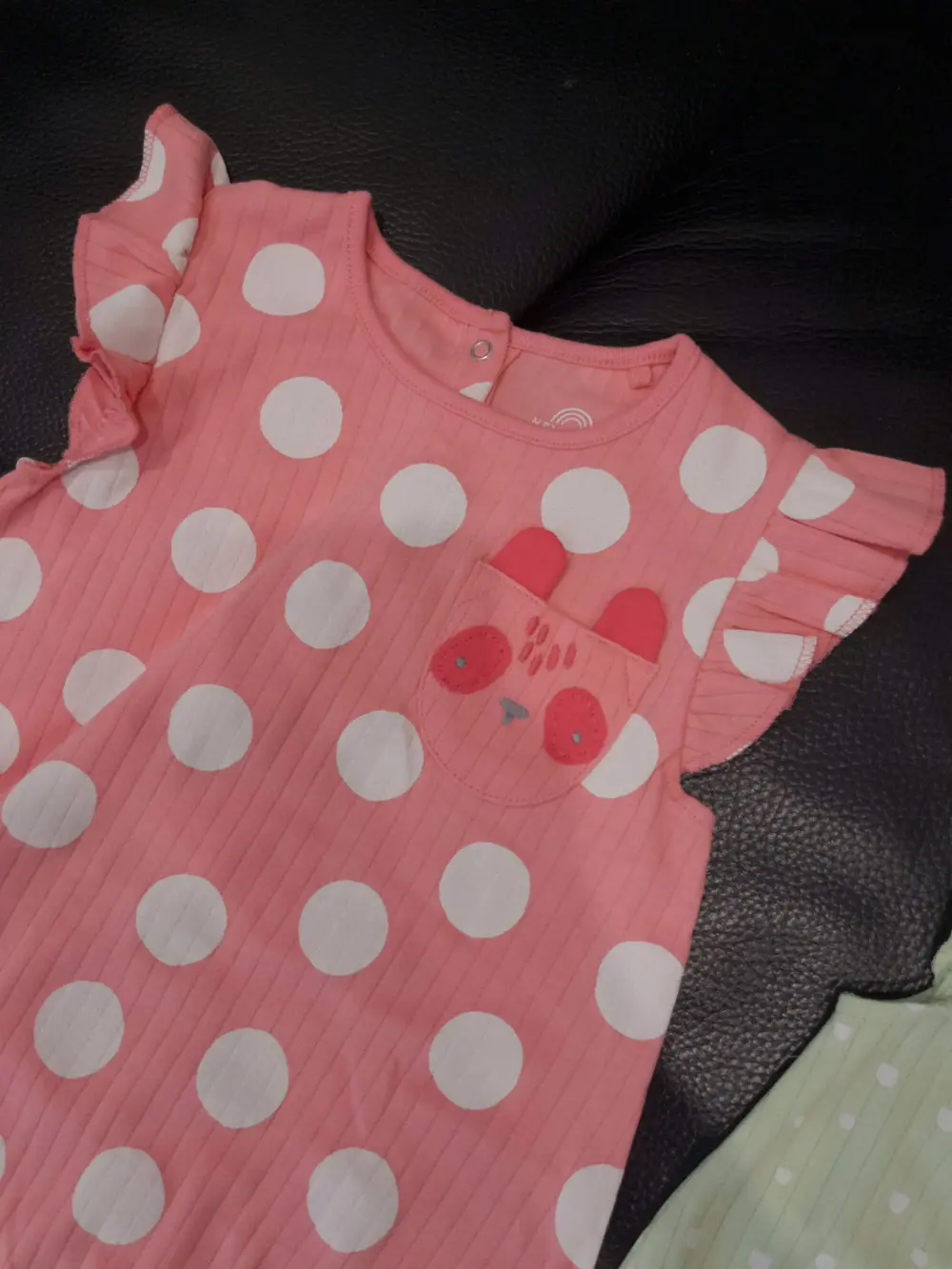 Set 3 bộ body đùi Next baby 3 màu tay cánh tiên chấm bi (Size 1.5/2y) - Ảnh 4