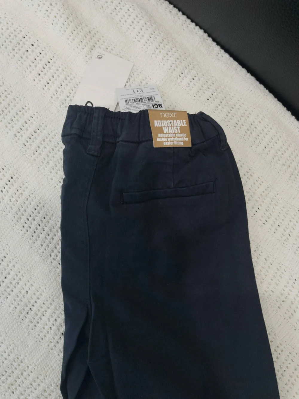 Quần kaki dài Next baby màu xám đen ( size 2/3y , 3/4y) - Ảnh 4