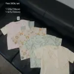 Set 4 áo thun Next baby 4 màu họa tiết thỏ (Size 5/6y, 6/7y)