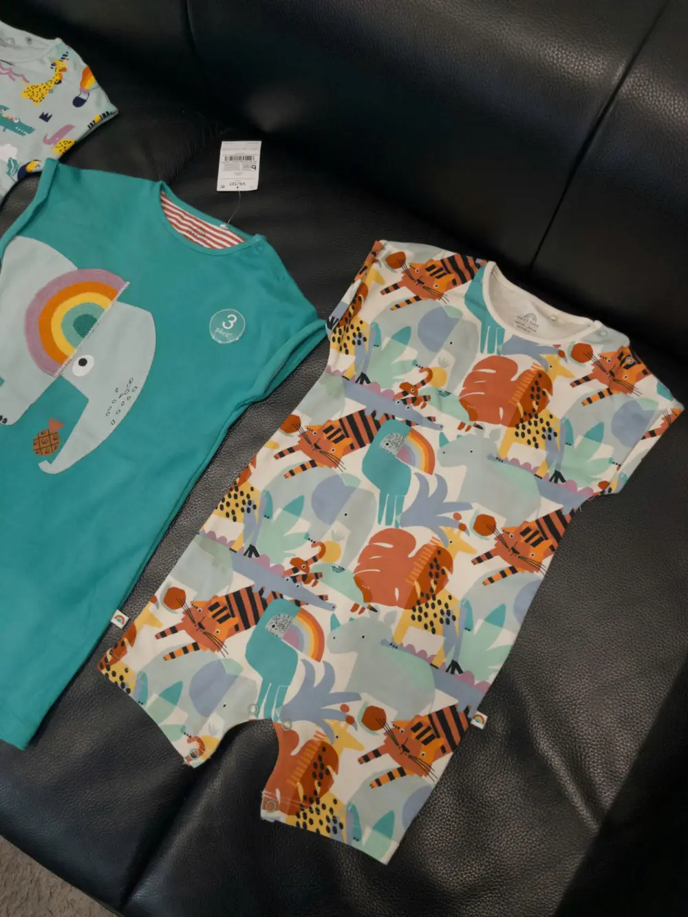 Set 3 bộ body đùi Next baby màu xanh họa tiết con voi (Size 2/3y) - Ảnh 5