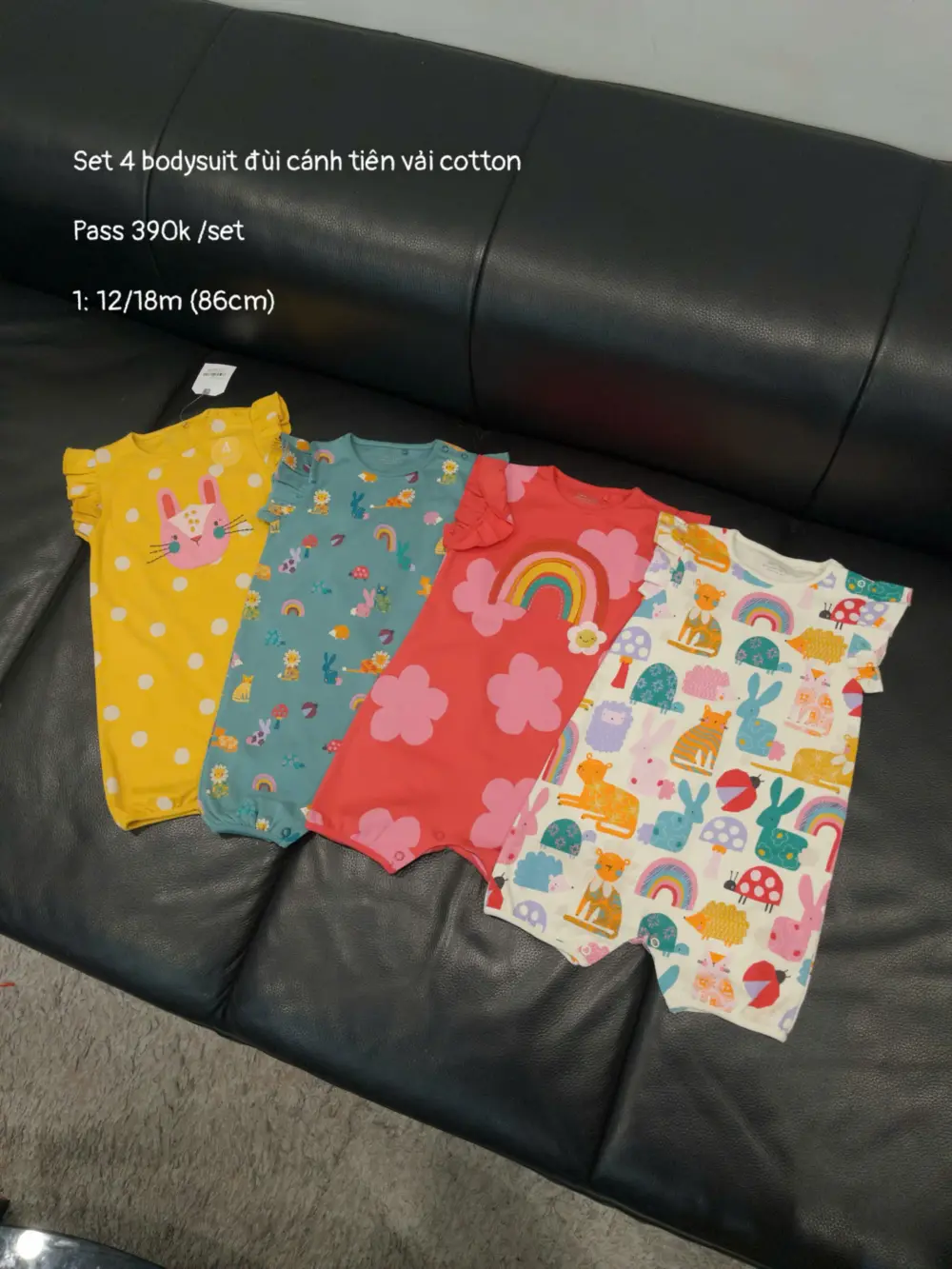 z7340392167074_f281692045355317edb1647da5c138ba Set 4 bộ body đùi Next baby 4 màu cánh tiên (Size 12/18m) - Ảnh 1