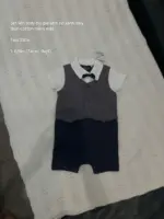 Set Body đùi gile kèm nơ Next baby (xanh Navy) kèm nơ (size 6/9m)