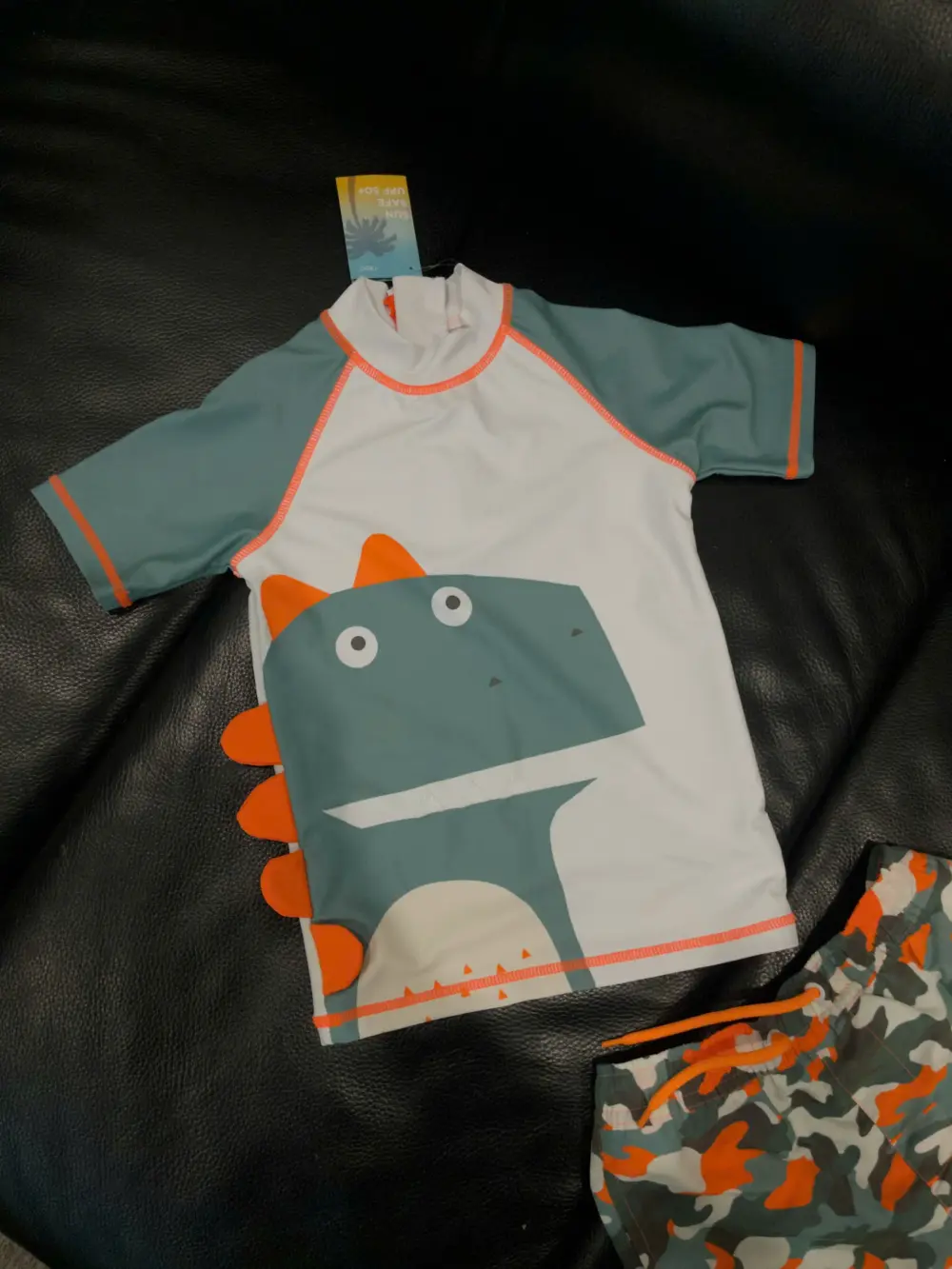 Set đồ bơi Next baby hoạ tiết khủng long (size 4/5y, 5/6y) - Ảnh 2