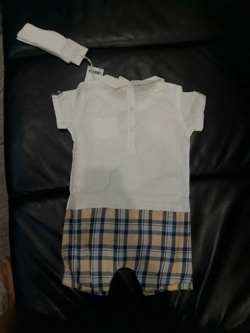 Set bộ liền thân sơ mi body đùi Next baby kèm tất (size 1.5/2y) - Ảnh 6