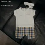 Set bộ liền thân sơ mi body đùi Next baby kèm tất (size 1.5/2y)