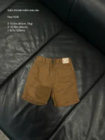 Quần short kaki màu nâu Next baby (size 9/12m, 12/18m, 6/7y)