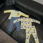 Set 2 bộ dài tay Next baby hoạ tiết tropical (size 3/6m, 6/9m, 9/12m, 12/18m)