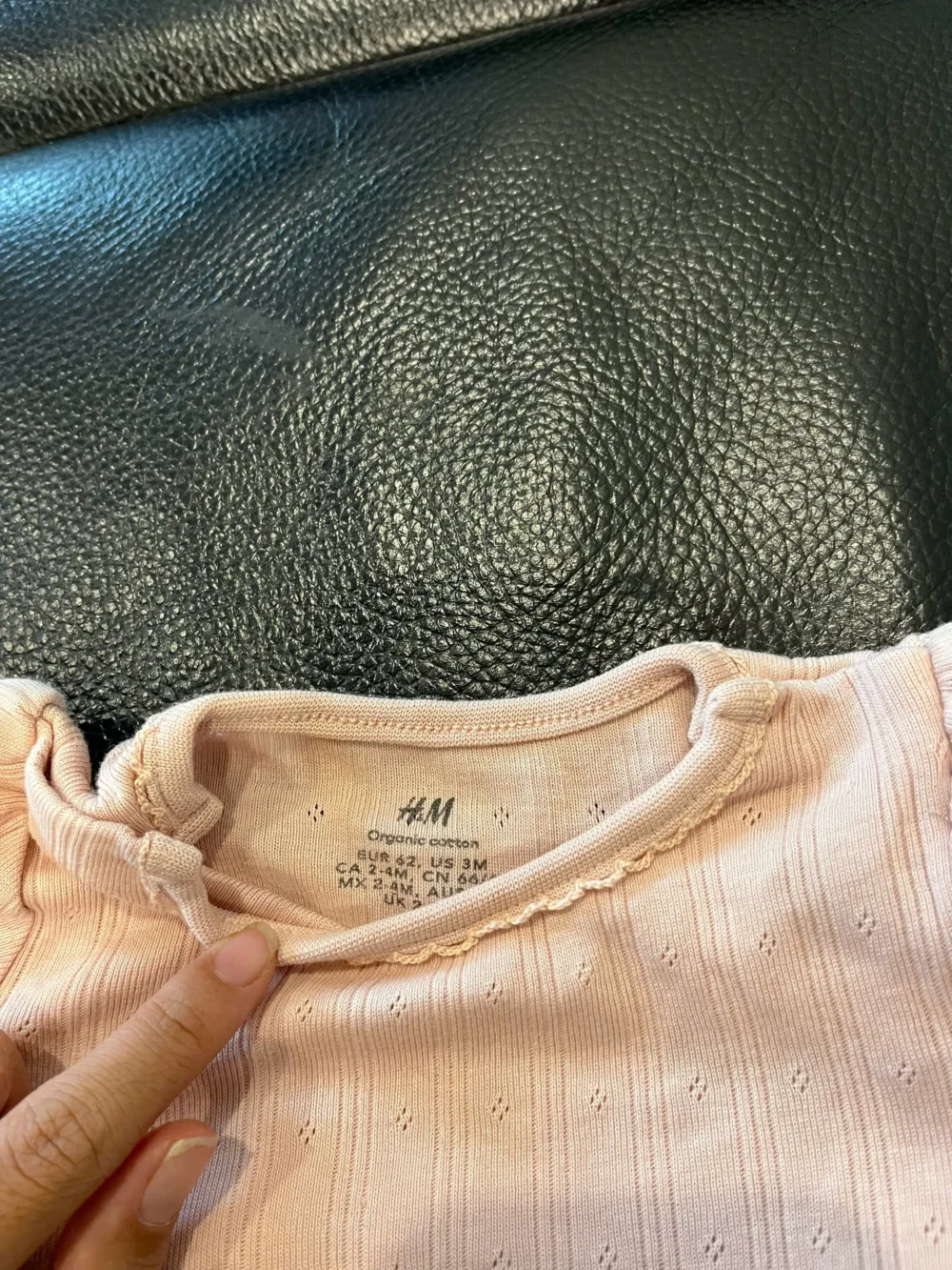 Set 2 bộ bodysuit mix brand H&M, Albetta màu hồng 0-3M - Ảnh 8