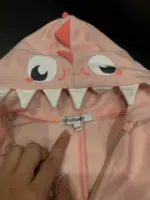 Bộ nỉ tay dài có mũ GustavoGano Kids hoạ tiết khủng long màu hồng (size: 6/12m) - Ảnh 6