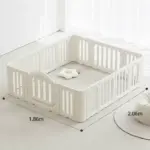 Quây cũi nhựa kèm thảm lót sàn BabyViva màu kem, nâu (size:1m8x2m) - Ảnh 10