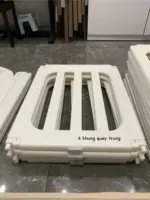 Quây cũi nhựa kèm thảm lót sàn BabyViva màu kem, nâu (size:1m8x2m) - Ảnh 3