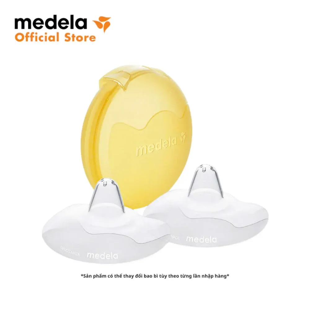 Hộp 2 núm trợ ti silicone Medela hỗ trợ cho bé bú (Size:L/24mm) dành cho từ sơ sinh trở lên - Ảnh 6