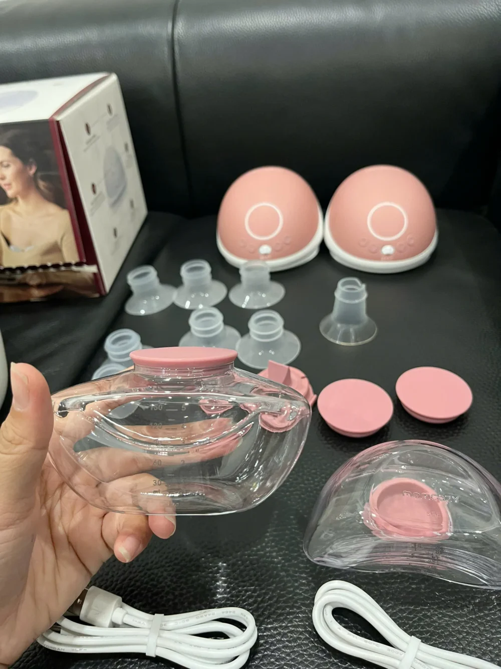 MÁY HÚT SỮA RẢNH TAY KHÔNG DÂY MOMCOZY M9 ( full box) - Ảnh 14