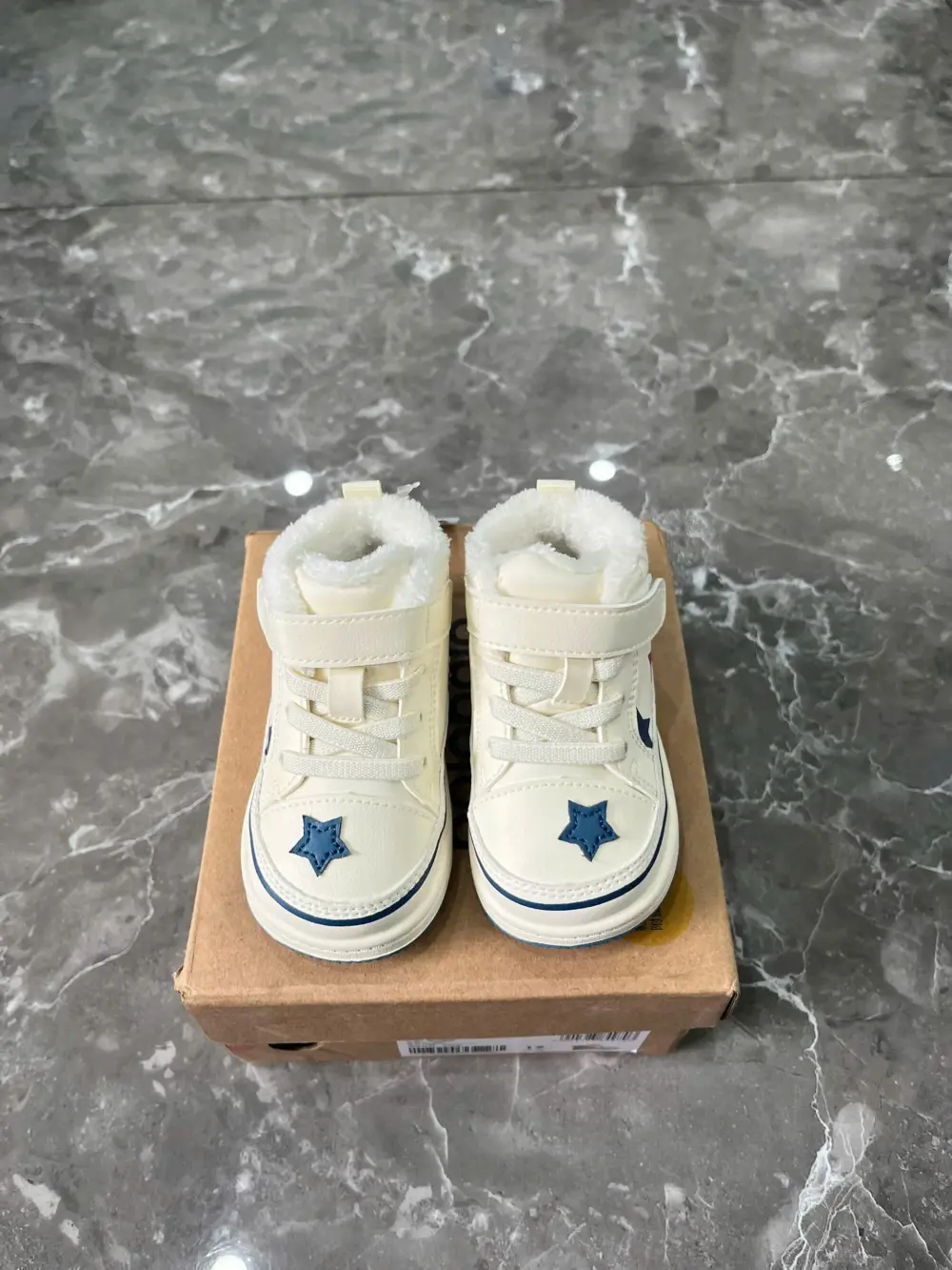 Giày thể thao balabala ngôi sao lót lông ( full box) 12cm size 19 - Ảnh 11