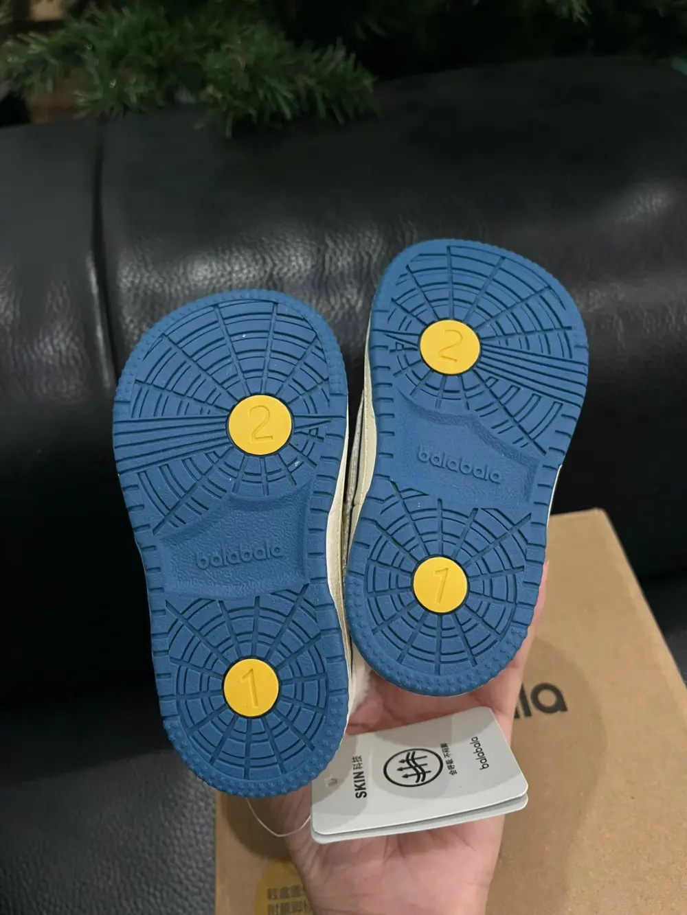 Giày thể thao balabala ngôi sao lót lông ( full box) 12cm size 19 - Ảnh 5