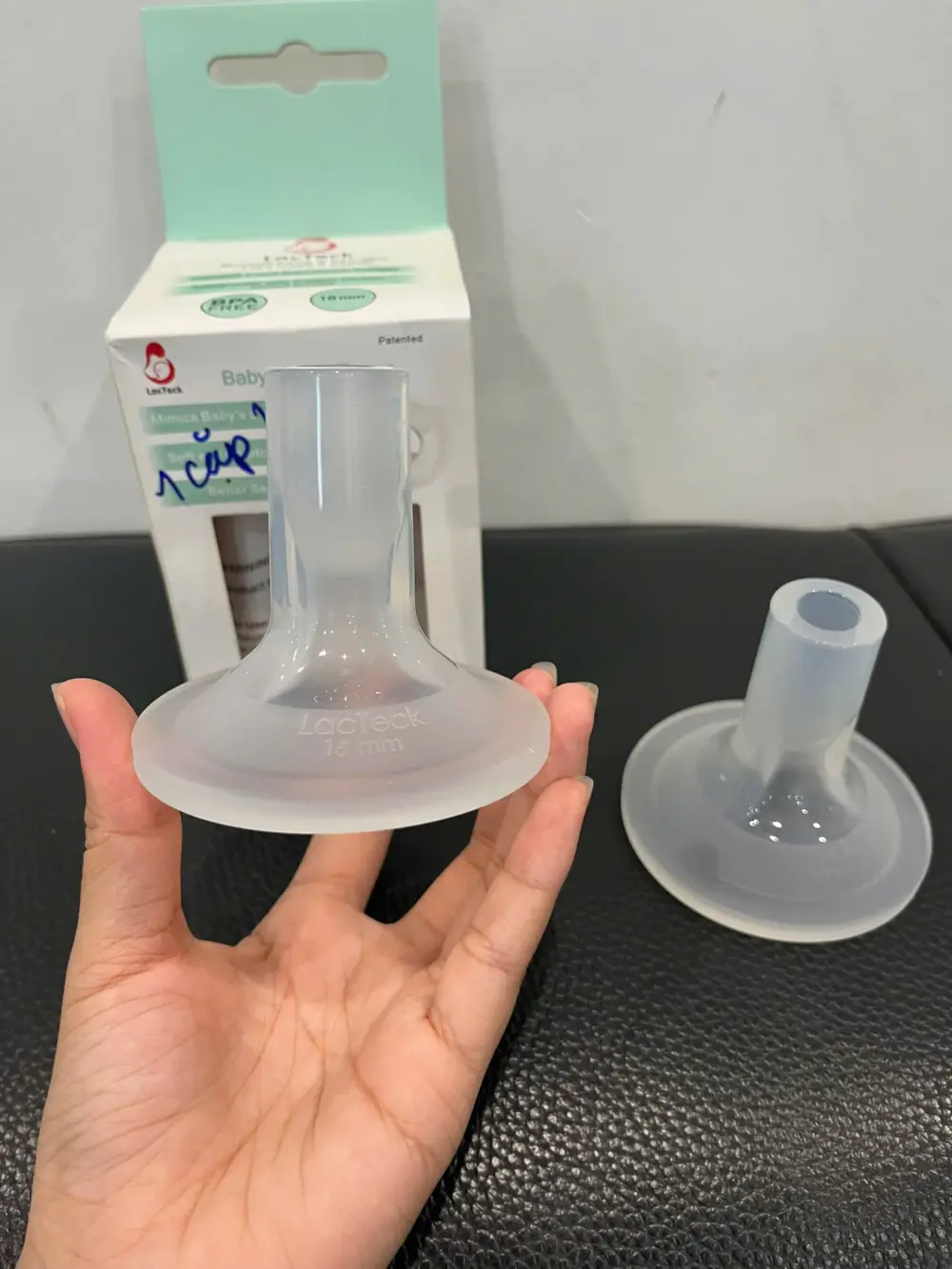 Phễu hút sữa silicon Lacteck 15mm ( full box) - Ảnh 2