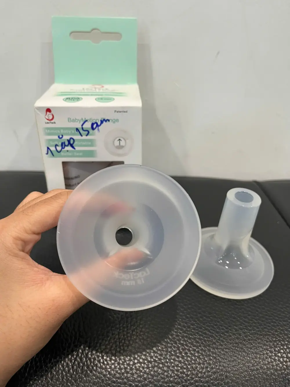 Phễu hút sữa silicon Lacteck 15mm ( full box) - Ảnh 4