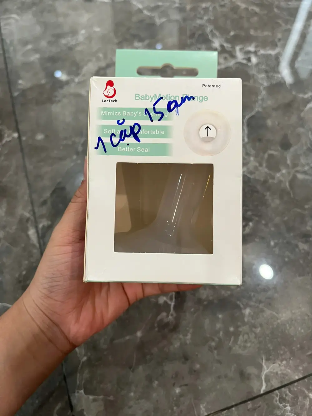 Phễu hút sữa silicon Lacteck 15mm ( full box) - Ảnh 8