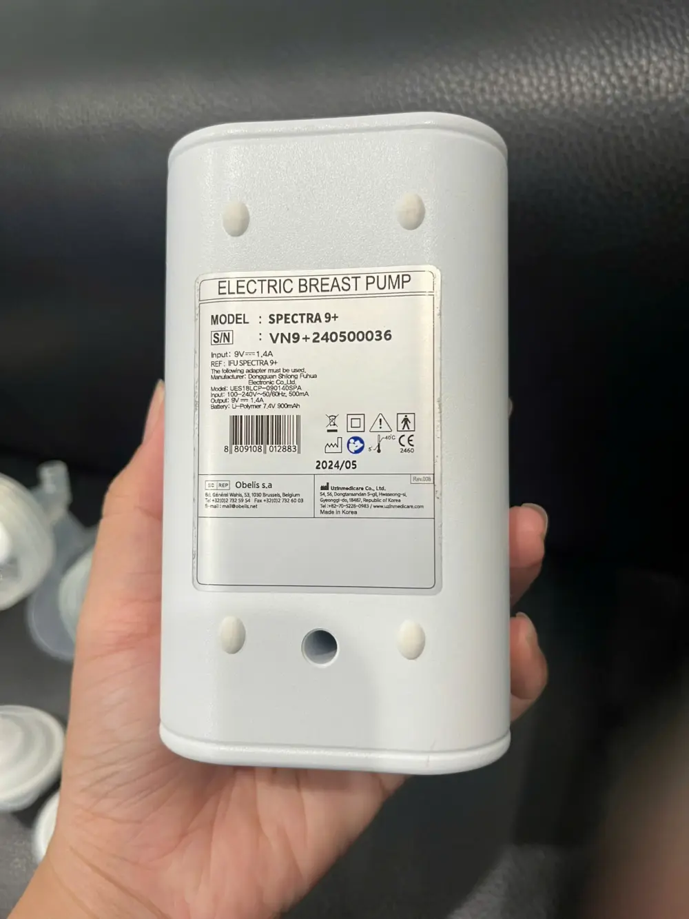 Máy hút sữa điện đôi Spectra ( no box) tặng kèm phụ kiện - Ảnh 3