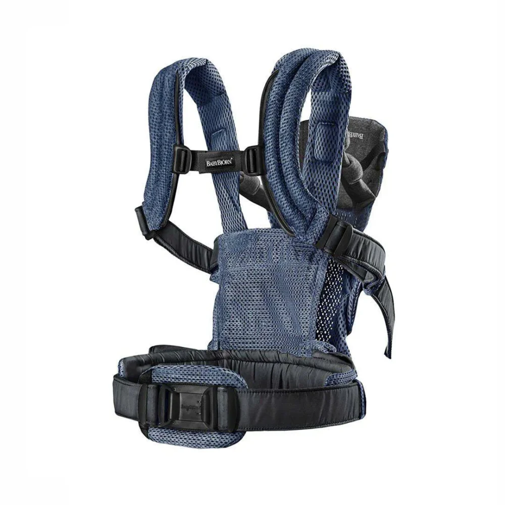 Địu em bé BabyBjorn Baby Carrier Harmony màu xanh ( no box) sơ sinh đến 3 tuổi/ 3kg2 đến 15kg - Ảnh 5