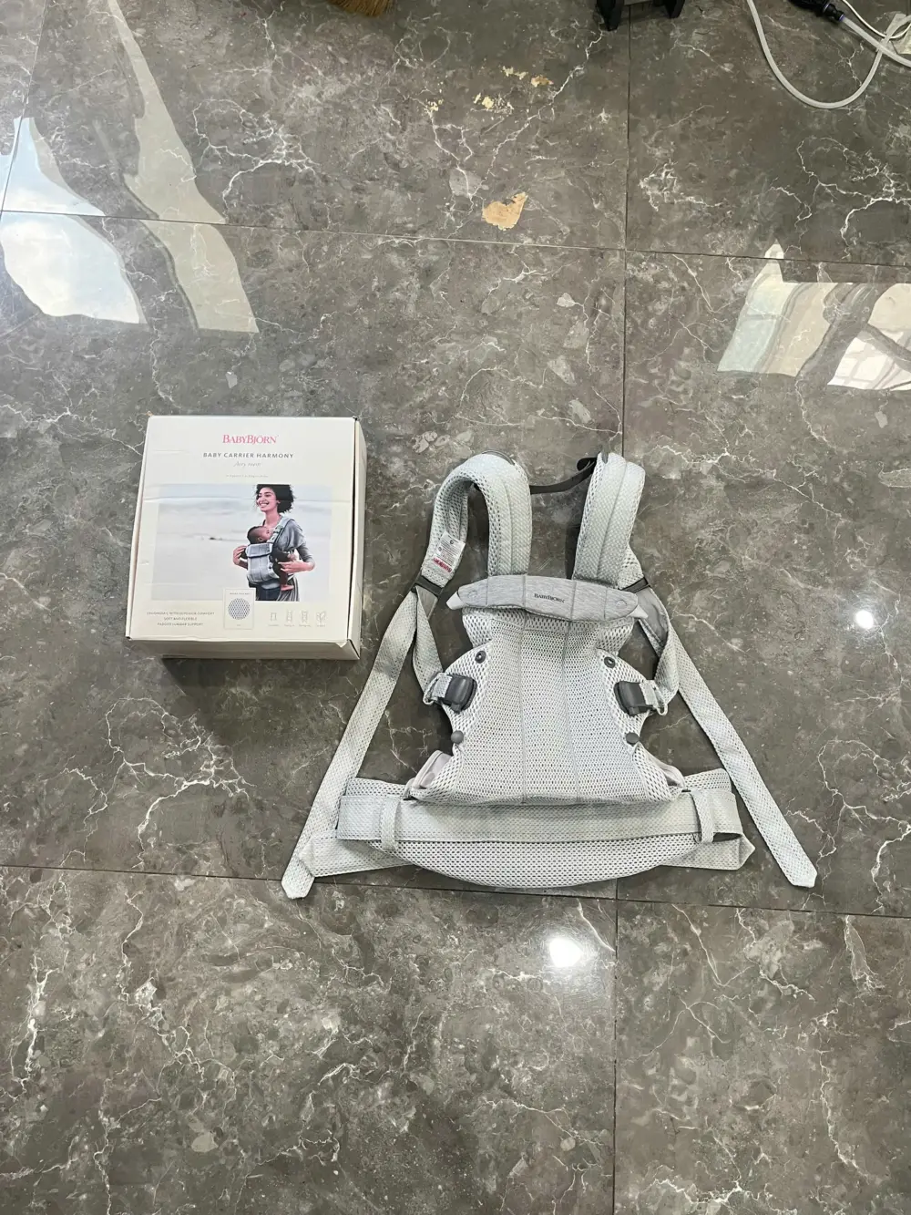 Địu lưới 3D BABYBJORN ™ Xám bạc Harmony ( full box) - Ảnh 13