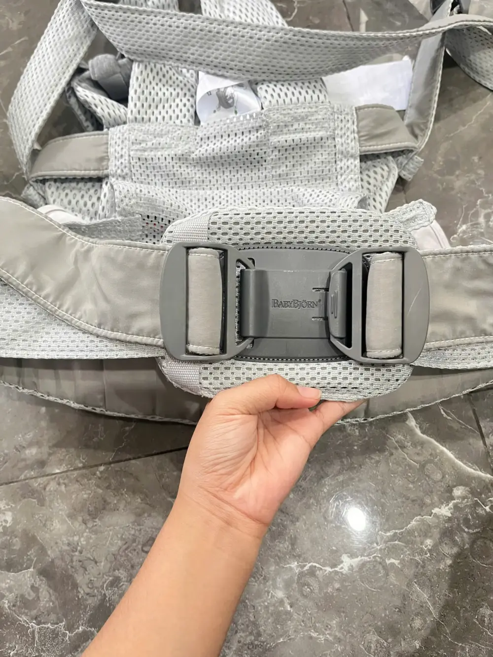 Địu lưới 3D BABYBJORN ™ Xám bạc Harmony ( full box) - Ảnh 19