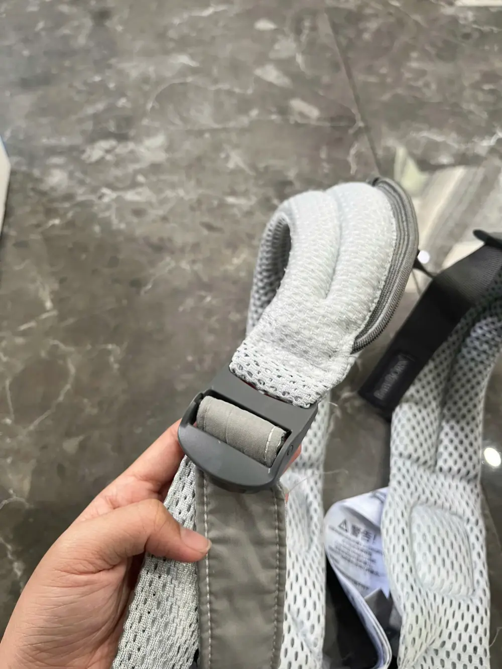 Địu lưới 3D BABYBJORN ™ Xám bạc Harmony ( full box) - Ảnh 7