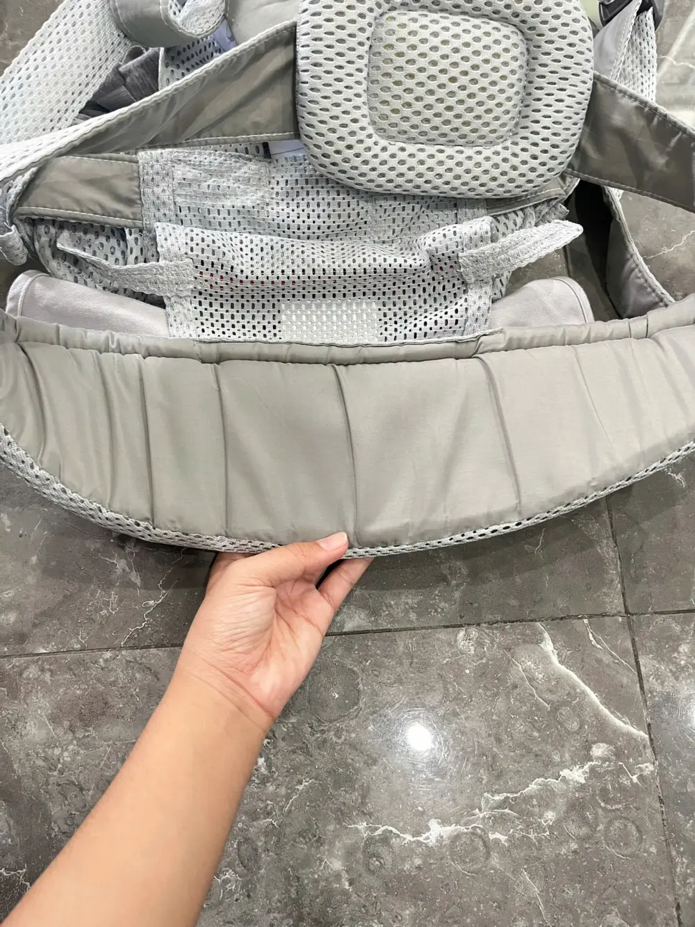 Địu lưới 3D BABYBJORN ™ Xám bạc Harmony ( full box) - Ảnh 10